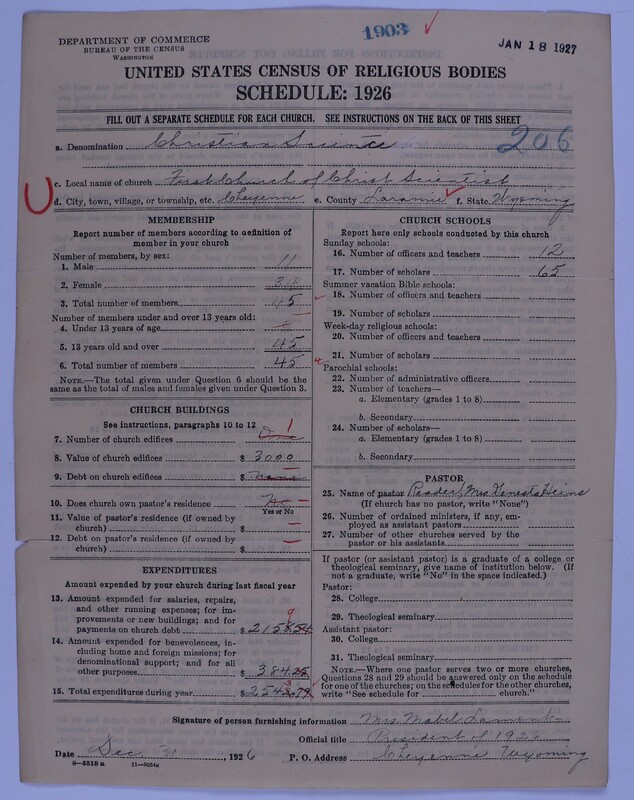 Scan of Church of Christ, Scientist: 1903