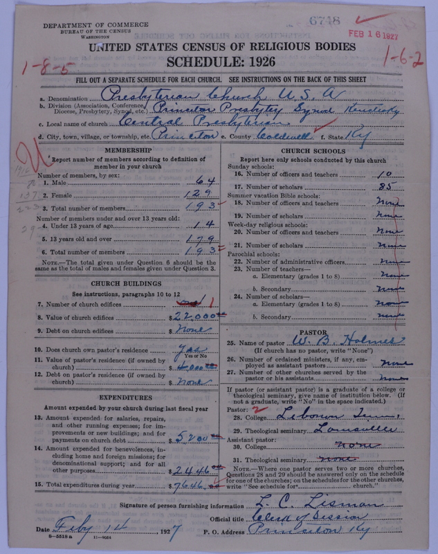 Scan of Presbyterian Church in the United States of America: 6748