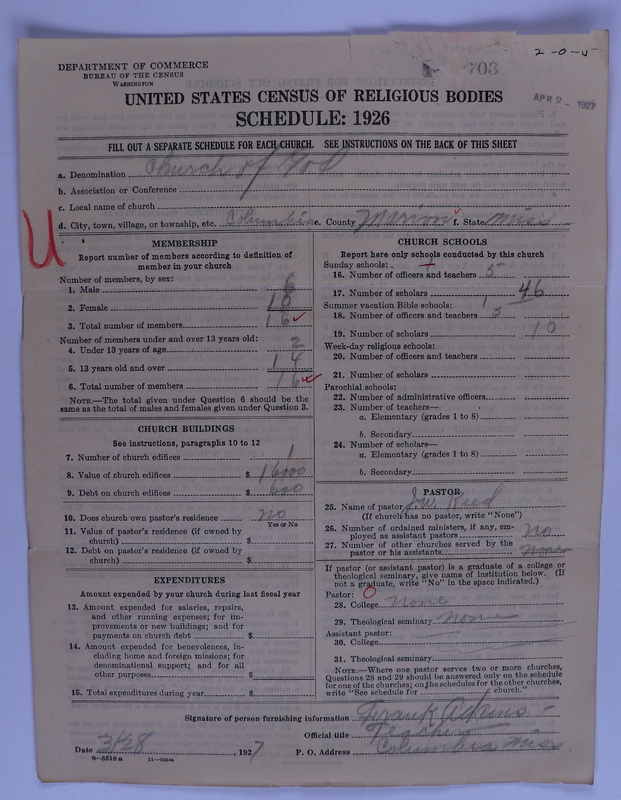 Scan of Church of God (Headquarters, Anderson, Ind.): 703