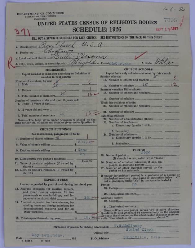 Scan of Presbyterian Church in the United States of America: 7395