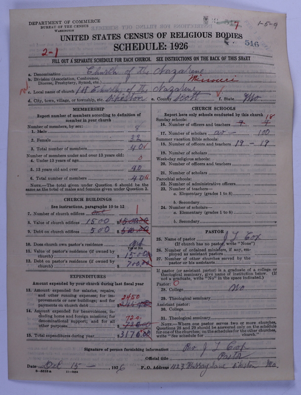 Scan of Church of the Nazarene: 516