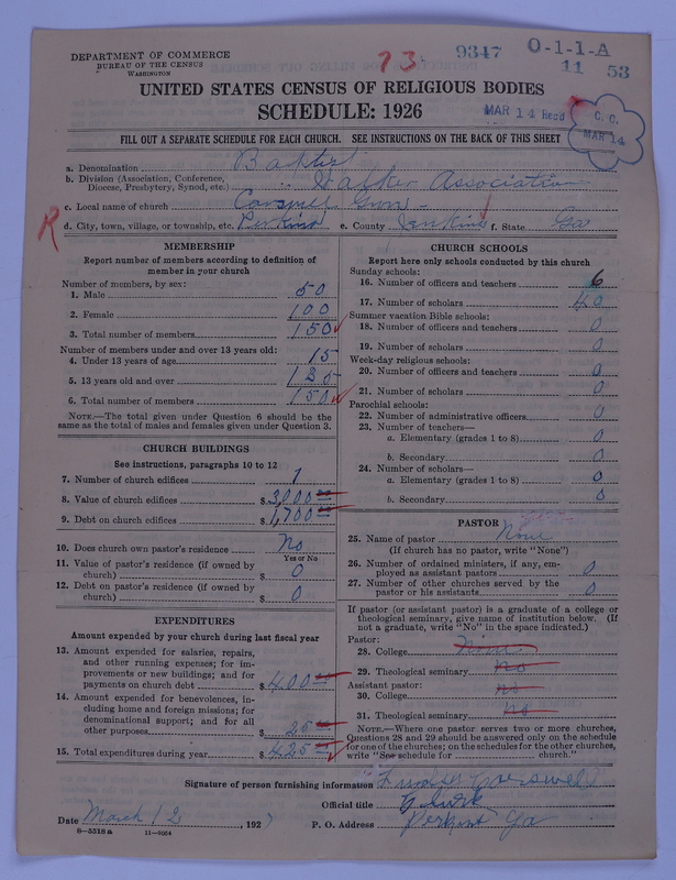 Scan of Negro Baptists: 9347