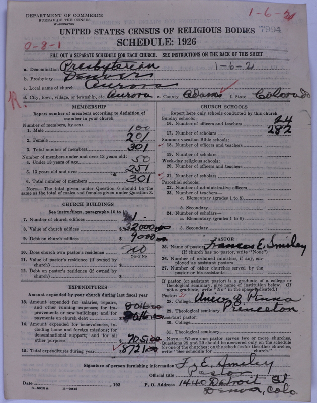 Scan of Presbyterian Church in the United States of America: 7994