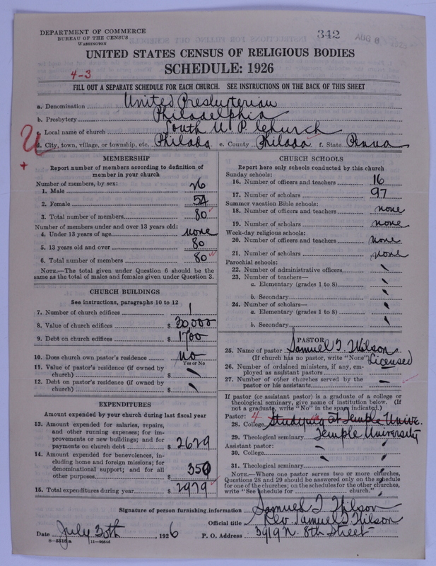 Scan of United Presbyterian Church of North America: 342