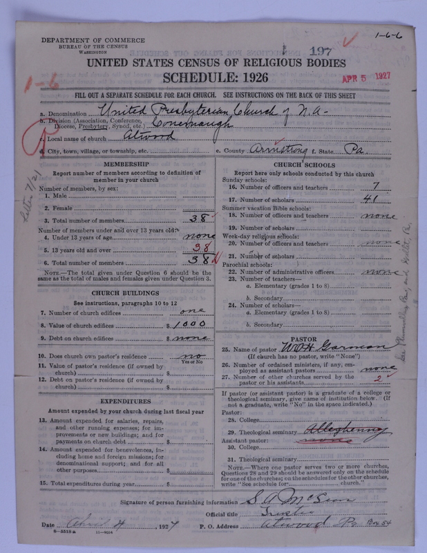 Scan of United Presbyterian Church of North America: 197