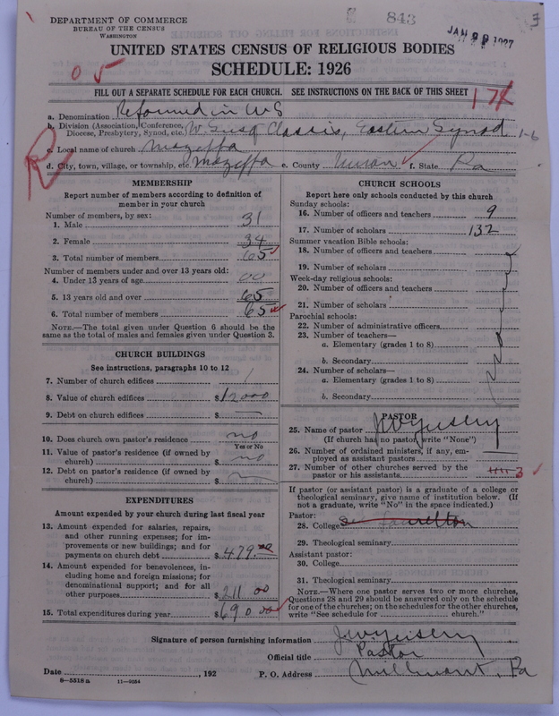 Scan of Reformed Church in the United States: 843