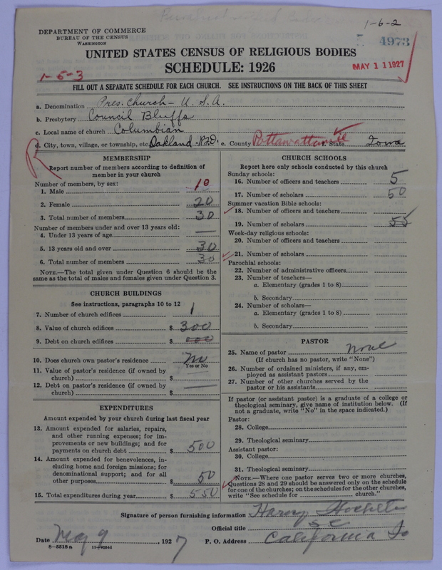 Scan of Presbyterian Church in the United States of America: 4973