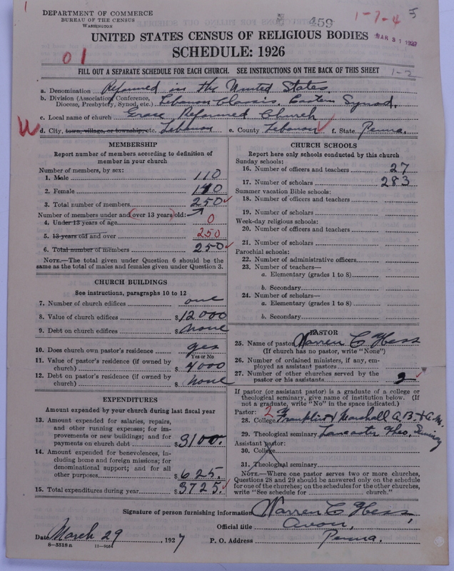 Scan of Reformed Church in the United States: 459