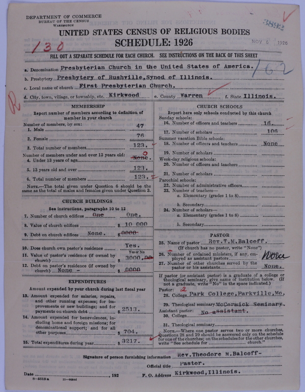 Scan of Presbyterian Church in the United States of America: 3892