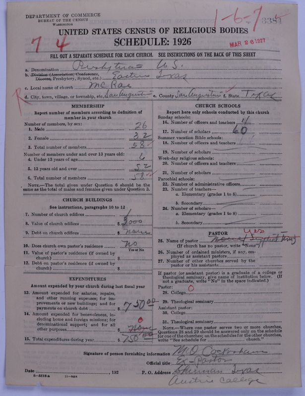 Scan of Presbyterian Church in the United States: 3384
