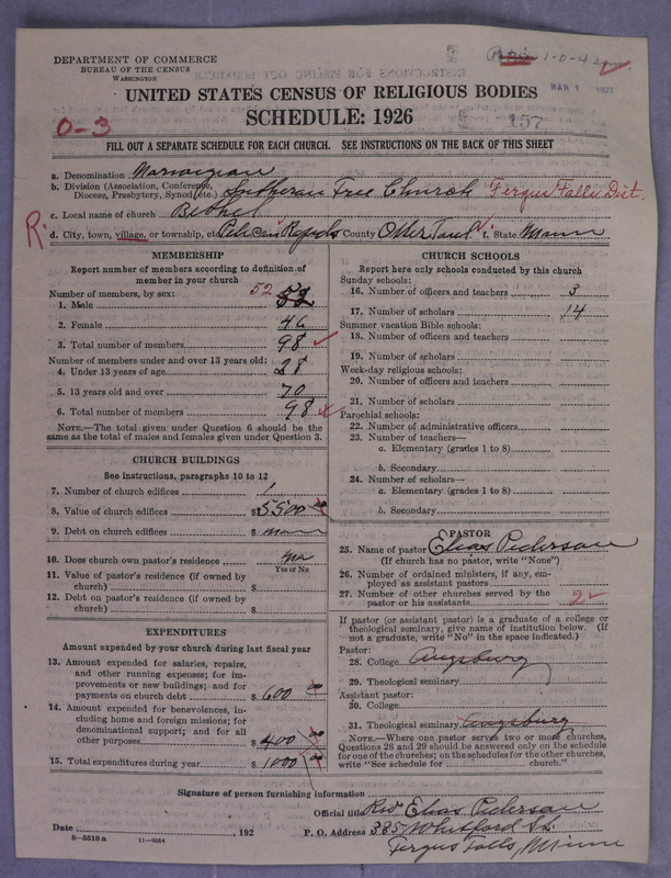 Scan of Lutheran Free Church: 157