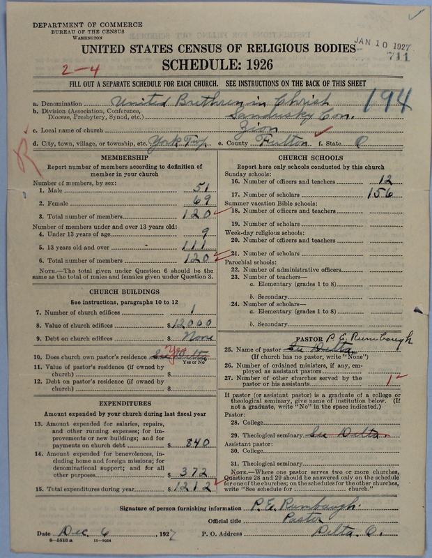 Scan of Church of the United Brethren in Christ: 711