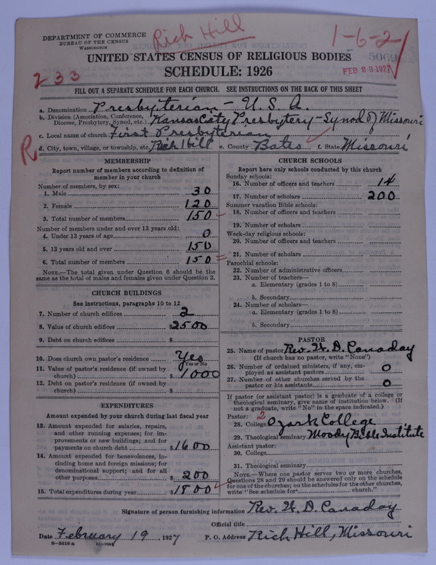 Scan of Presbyterian Church in the United States of America: 5069