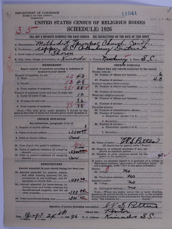 Scan of Methodist Episcopal Church, South: 11541