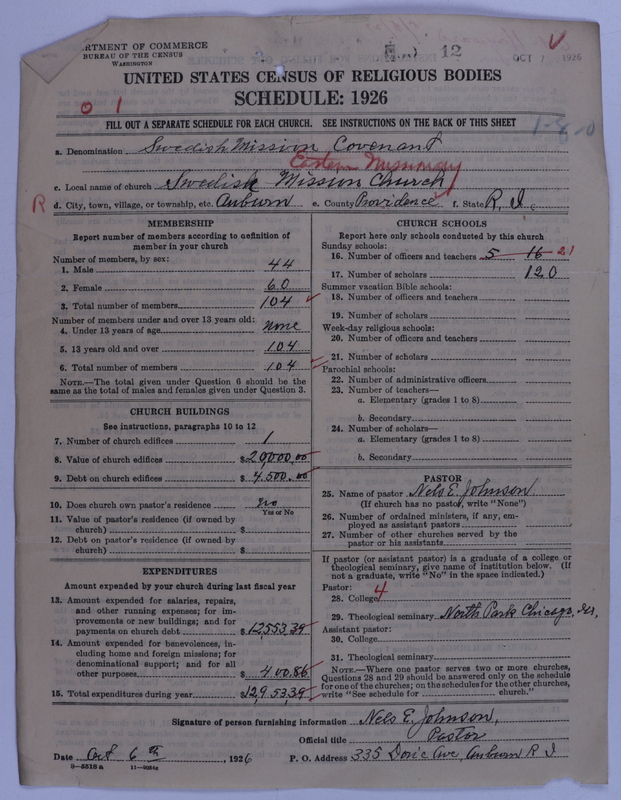 Scan of Swedish Evangelical Mission Covenant of America: 12