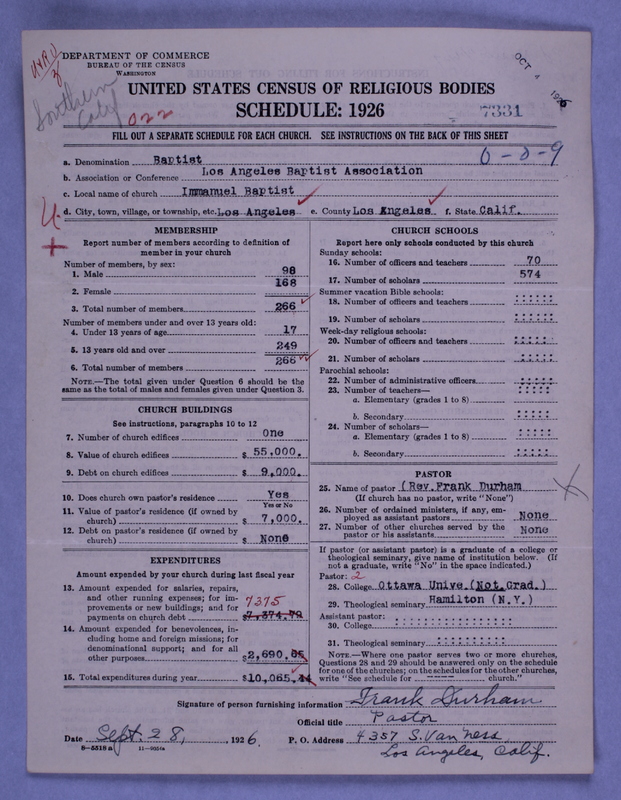 Scan of Northern Baptist Convention: 7331
