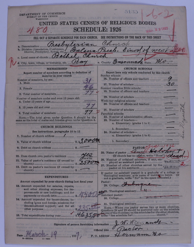Scan of Presbyterian Church in the United States of America: 5135