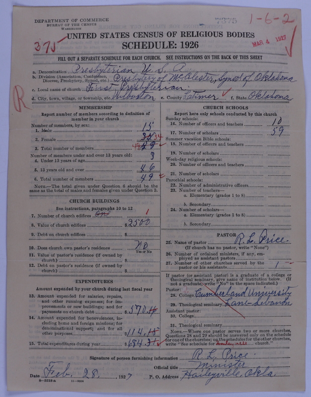 Scan of Presbyterian Church in the United States of America: 7375