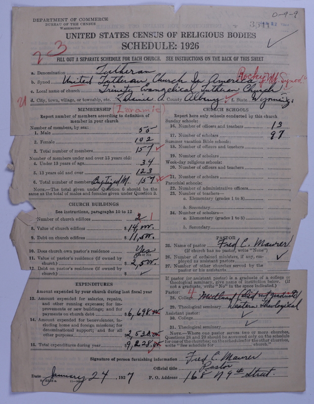 Scan of United Lutheran Church in America: 3541