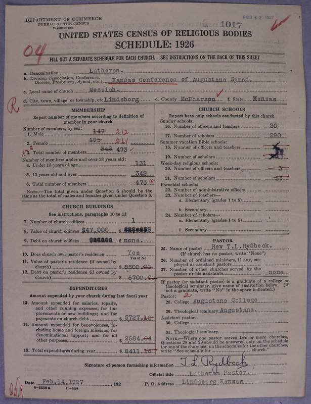Scan of Evangelical Lutheran Augustana Synod of North America: 1017