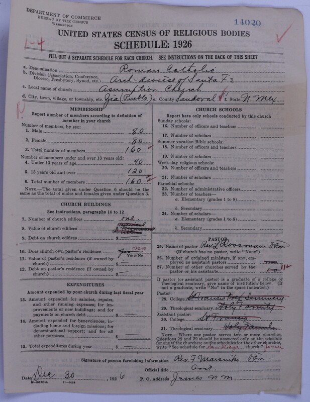 Scan of Roman Catholic Church: 14020