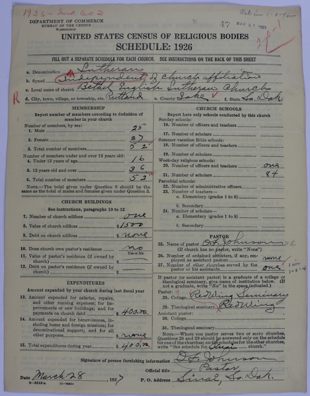 Scan of Independent Lutheran Congregations: 47