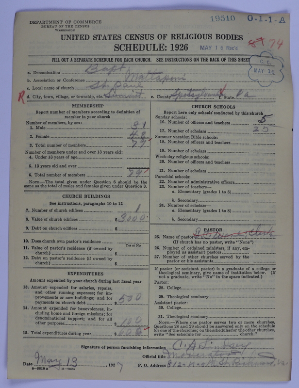 Scan of Negro Baptists: 19510