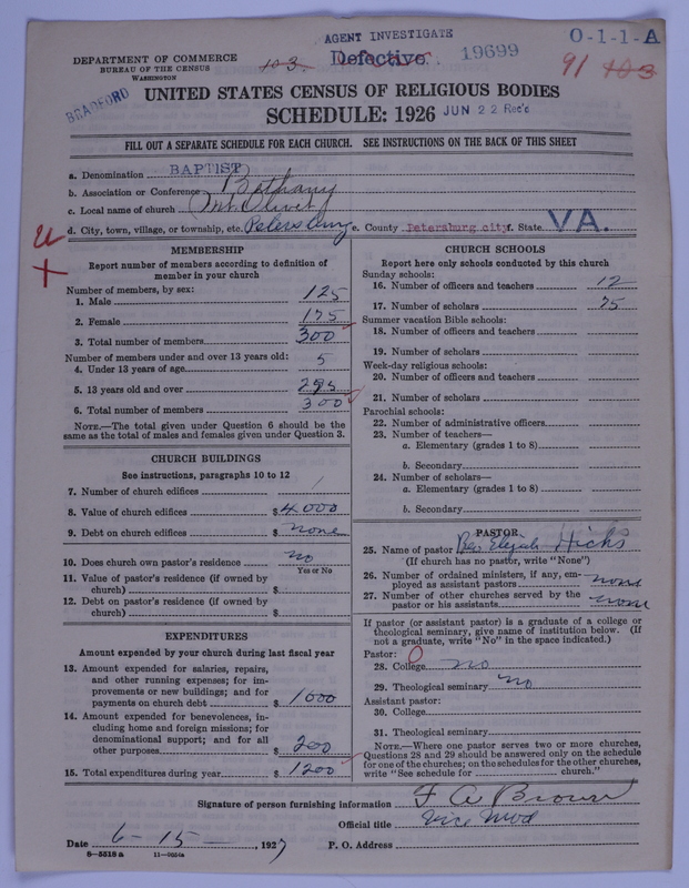 Scan of Negro Baptists: 19699