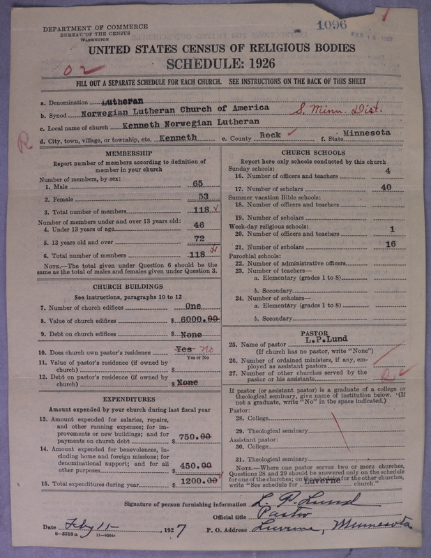 Scan of Norwegian Lutheran Church of America: 1096