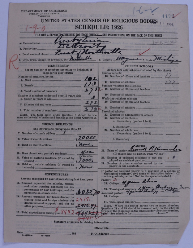 Scan of Presbyterian Church in the United States of America: 4171