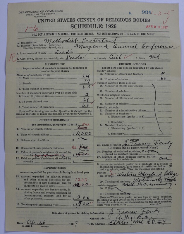 Scan of Methodist Protestant Church: 934