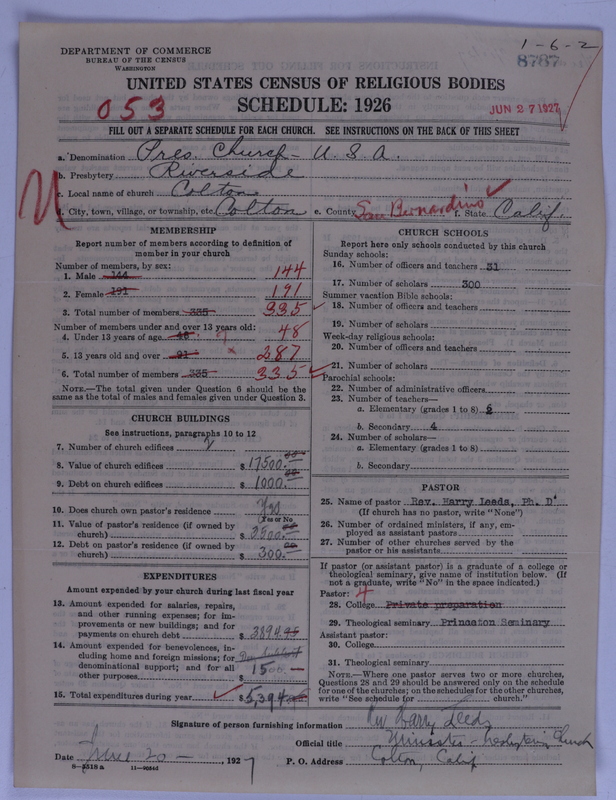 Scan of Presbyterian Church in the United States of America: 8787