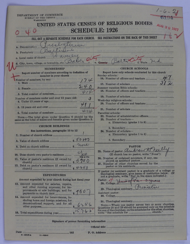 Scan of Presbyterian Church in the United States of America: 6194
