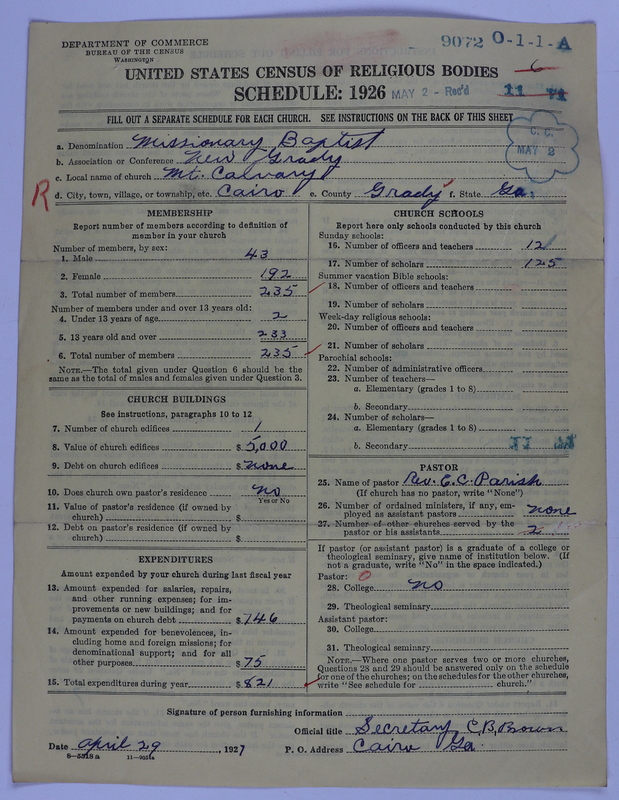Scan of Negro Baptists: 9072