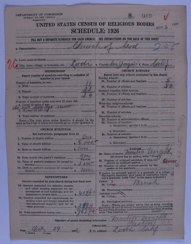 Scan of Church of God (Headquarters, Anderson, Ind.): 919