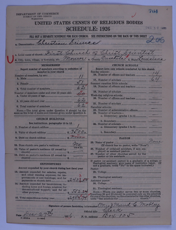 Scan of Church of Christ, Scientist: 764