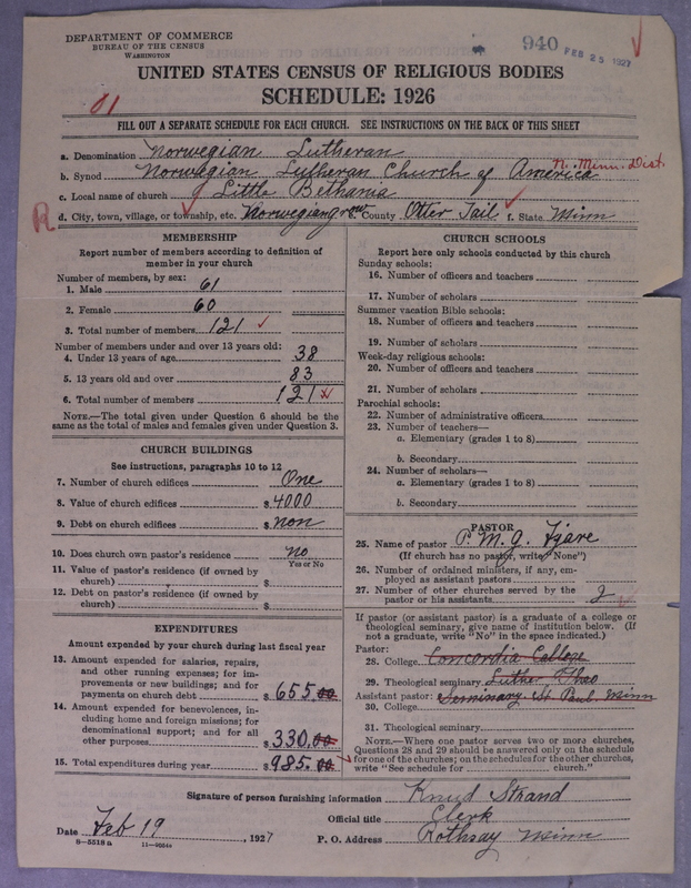 Scan of Norwegian Lutheran Church of America: 940