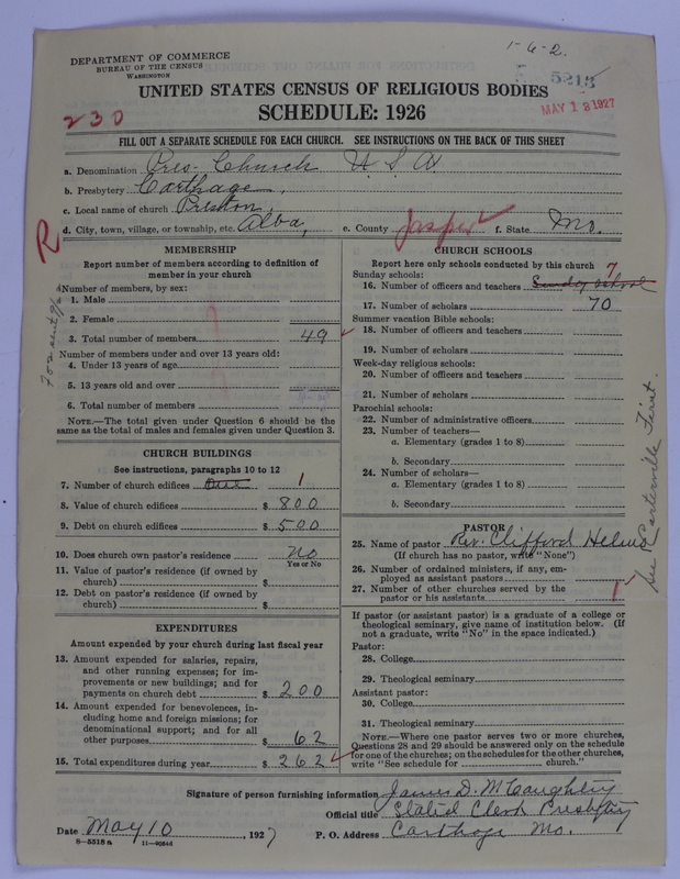 Scan of Presbyterian Church in the United States of America: 5213