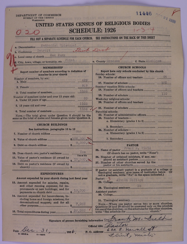 Scan of Methodist Episcopal Church: 11446