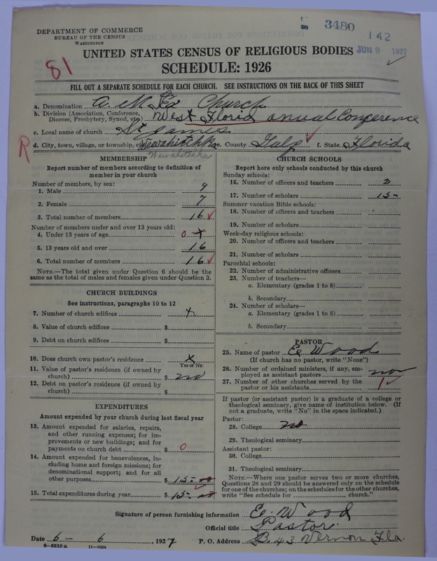 Scan of African Methodist Episcopal Church: 3480