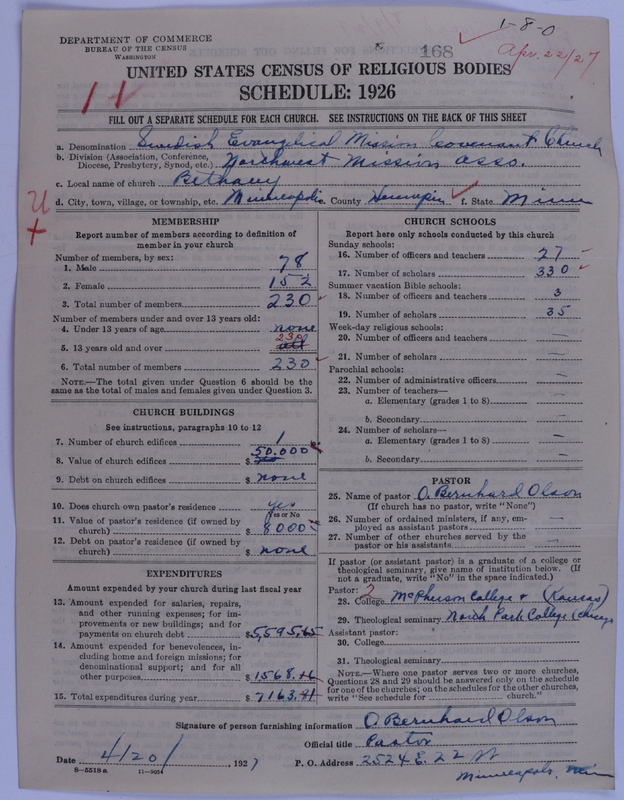 Scan of Swedish Evangelical Mission Covenant of America: 168