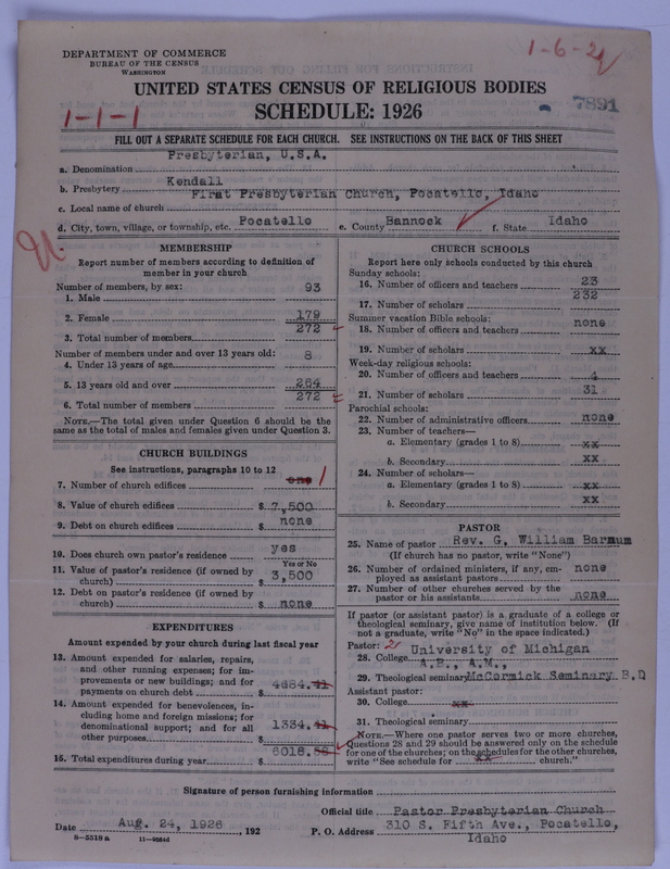 Scan of Presbyterian Church in the United States of America: 7891