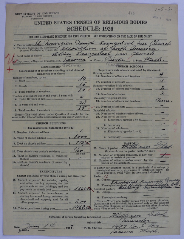 Scan of Norwegian and Danish Evangelical Free Church Association of North America: 40