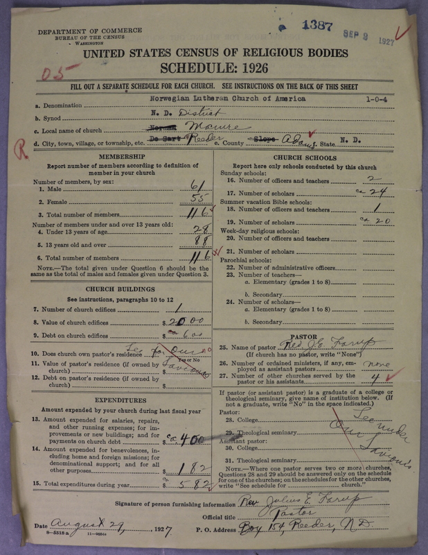 Scan of Norwegian Lutheran Church of America: 1387