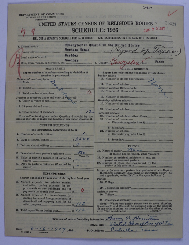 Scan of Presbyterian Church in the United States: 3221