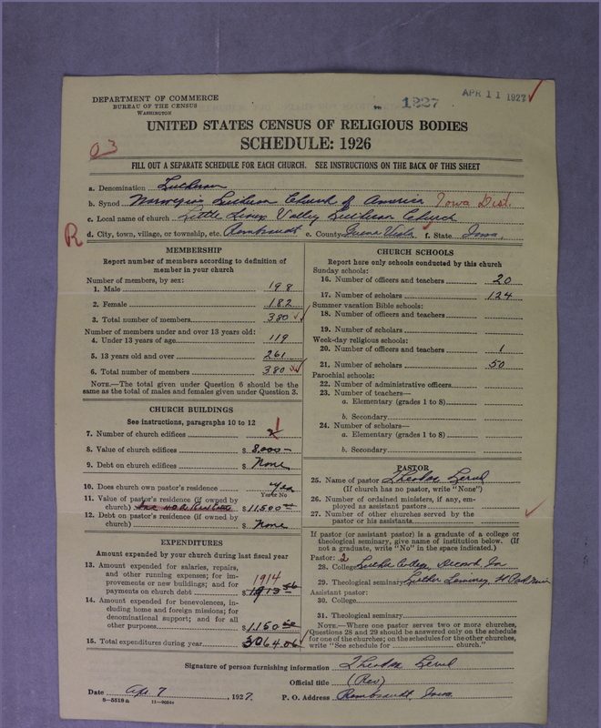 Scan of Norwegian Lutheran Church of America: 1227