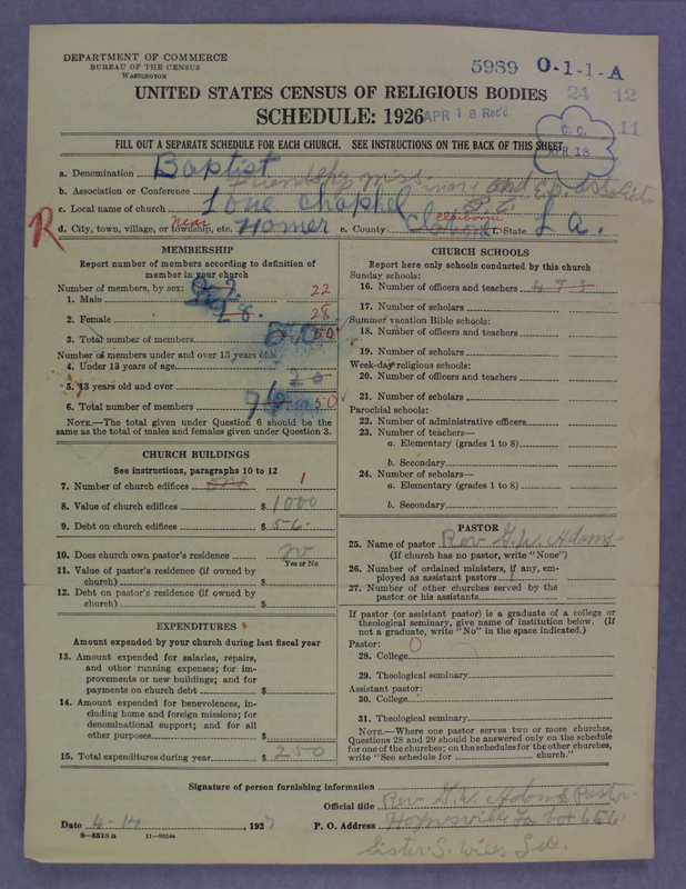 Scan of Negro Baptists: 5989