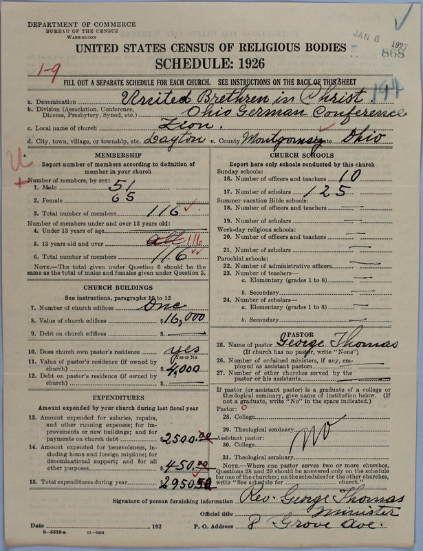 Scan of Church of the United Brethren in Christ: 868