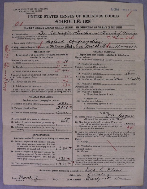 Scan of Norwegian Lutheran Church of America: 838