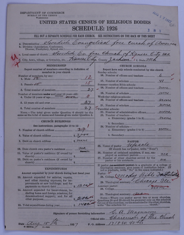 Scan of Swedish Evangelical Free Church of the United States of America: 66